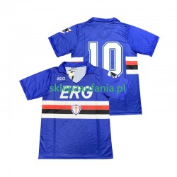 Herre Sampdoria drakt 10 1991 Retro Hjemme 1990 Korte Ermer