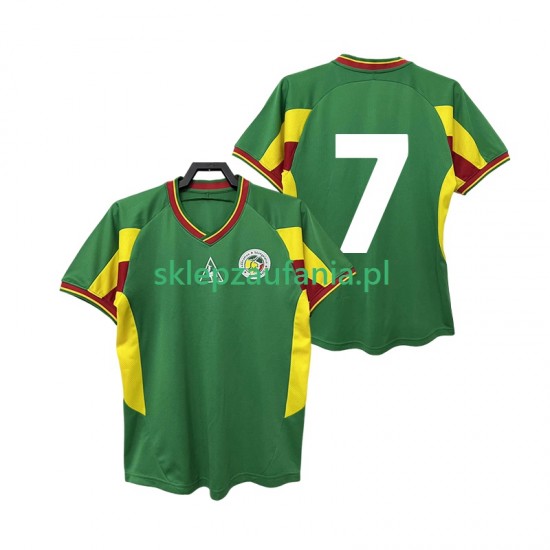 Herre Senegal drakt 7 2002 Retro Borte Korte Ermer