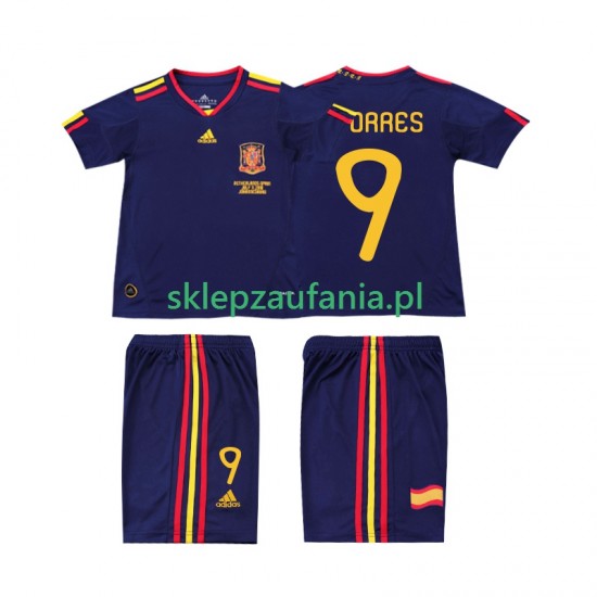 3-13 år Barn Spania drakt TORRES 9 Retro Borte 2010 Korte Ermer