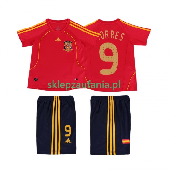 3-13 år Barn Spania drakt TORRES 9 Retro Hjemme 2008 Korte Ermer