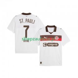 Herre drakt St. Pauli Jackson Irvine 7 Borte 2025-2026 Korte Ermer