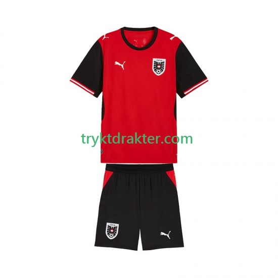 3-13 år Barn Østerrike drakt Hjemme VM 2026 Korte Ermer