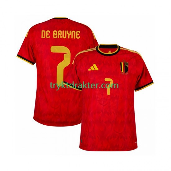 Herre Belgia drakt de bruyne 7 Hjemme VM 2026 Korte Ermer