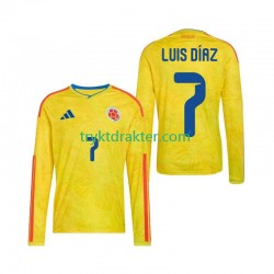 Herre Colombia drakt Luis Diaz 7 Hjemme VM 2026 Langermet