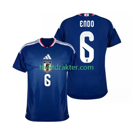 Herre Japan drakt Wataru Endo 6 Hjemme VM 2026 Korte Ermer