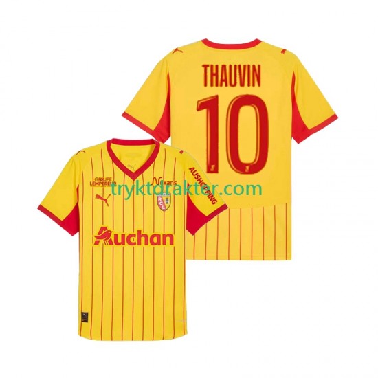Herre RC Lens drakt Florian Thauvin 10 Hjemme 2025-2026 Korte Ermer