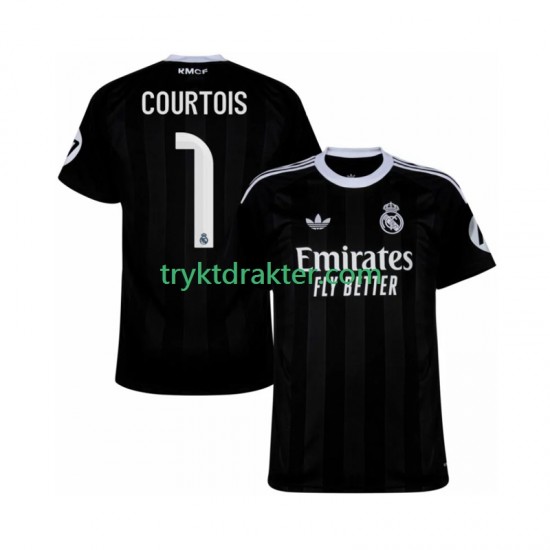 Herre Keeper Real Madrid drakt Thibaut Courtois 1 Tredje 2025-2026 Korte Ermer
