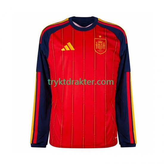 Herre Spania drakt Hjemme VM 2026 Langermet