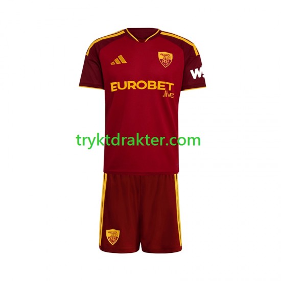 3-13 år Barn AS Roma drakt Hjemme 2026-2027 Korte Ermer