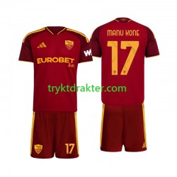 3-13 år Barn AS Roma drakt Manu Kone 17 Hjemme 2026-2027 Korte Ermer