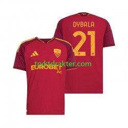 Herre AS Roma drakt Paulo Dybala 21 Hjemme 2026-2027 Korte Ermer