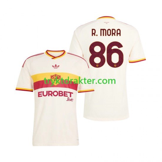 Herre AS Roma drakt Rodrigo Mora 86 Borte 2026-2027 Korte Ermer
