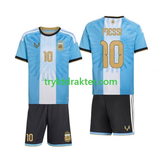 3-13 år Barn Argentina drakt Lionel Messi 10 Special Hjemme 2026-2027 Korte Ermer
