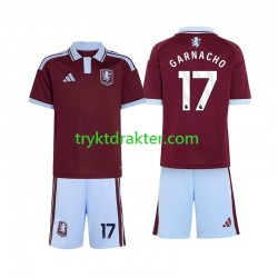 3-13 år Barn Aston Villa drakt Alejandro Garnacho 17 Hjemme 2026-2027 Korte Ermer