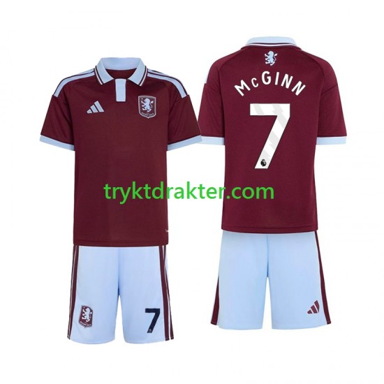 3-13 år Barn Aston Villa drakt John McGinn 7 Hjemme 2026-2027 Korte Ermer