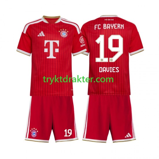3-13 år Barn FC Bayern München drakt Alphonso Davies 19 Hjemme 2026-2027 Korte Ermer