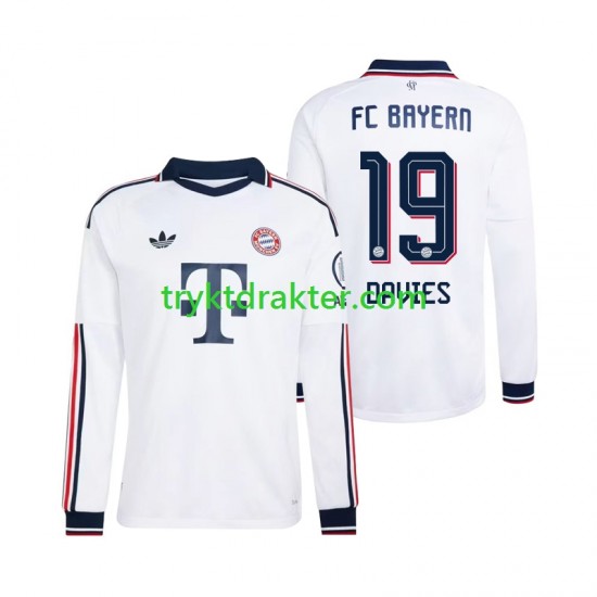 Herre FC Bayern München drakt Alphonso Davies 19 Borte 2026-2027 Langermet