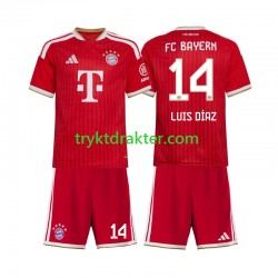 3-13 år Barn FC Bayern München drakt Luis Diaz 14 Hjemme 2026-2027 Korte Ermer