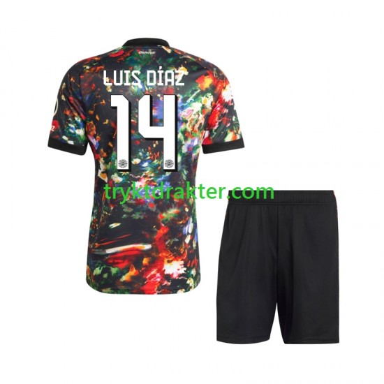 3-13 år Barn FC Bayern München drakt Luis Diaz 14 Oktoberfest Hjemme 2026-2027 Korte Ermer