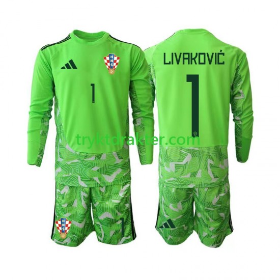 3-13 år Barn Keeper Kroatia drakt Dominik Livakovic 25 Hjemme 2026-2027 Langermet