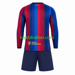 3-13 år Barn FC Barcelona drakt Hjemme 2026-2027 Langermet