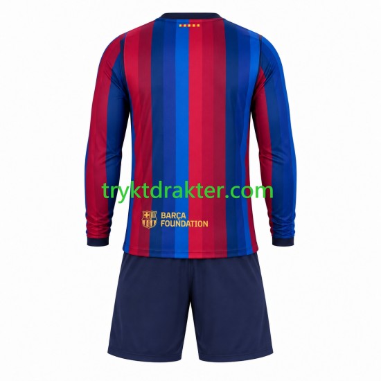3-13 år Barn FC Barcelona drakt Hjemme 2026-2027 Langermet