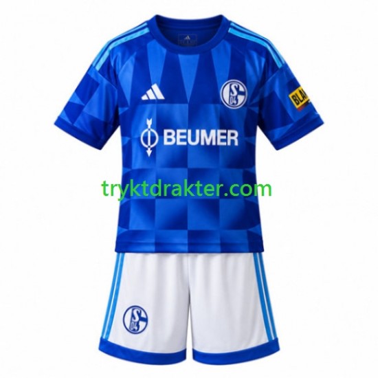3-13 år Barn Schalke 04 drakt FC Hjemme 2026-2027 Korte Ermer
