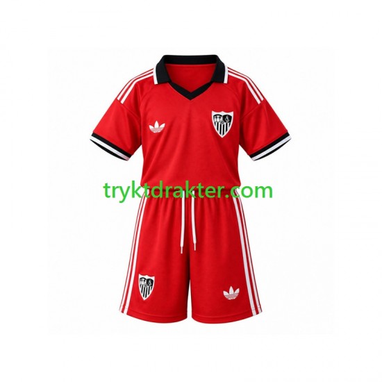 3-13 år Barn Sevilla FC drakt Retro Hjemme 2026-2027 Korte Ermer