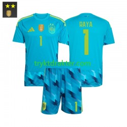 3-13 år Barn Keeper Spania drakt David Raya 1 Hjemme 2026-2027 Korte Ermer