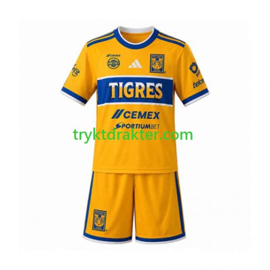 3-13 år Barn Tigres UANL drakt Hjemme 2026-2027 Korte Ermer