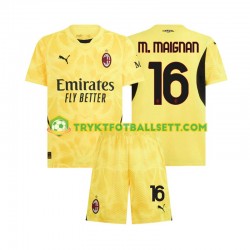 3-13 år Barn Keeper AC Milan drakt Mike Maignan 16 Borte 2024-2025 Korte Ermer 3-13 år Barn Keeper AC Milan drakt Mike Maignan 16 Borte 2024-2025 Korte Ermer