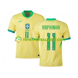 Herre Brasil drakt RAPHINHA 11 Hjemme 2024 Korte Ermer