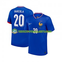 Herre Frankrike drakt Bradley Barcola 20 Hjemme 2024 Korte Ermer