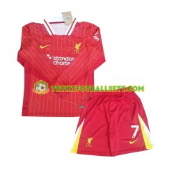 3-13 år Barn Liverpool drakt Luis Diaz 7 Hjemme 2024-2025 Langermet