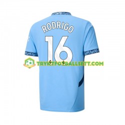Herre Manchester City drakt RODRIGO 16 Hjemme 2024-2025 Korte Ermer Herre Manchester City drakt RODRIGO 16 Hjemme 2024-2025 Korte Ermer