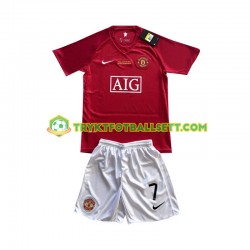 3-13 år Barn Manchester Utd drakt Cristiano Ronaldo 7 Champion League 2007 Retro Hjemme Korte Ermer