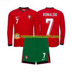 3-13 år Barn Portugal drakt Ronaldo 7 Hjemme Euro 2024 Langermet 3-13 år Barn Portugal drakt Ronaldo 7 Hjemme Euro 2024 Langermet