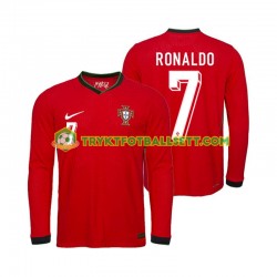 Herre Portugal drakt Ronaldo 7 Hjemme Euro 2024 Langermet Herre Portugal drakt Ronaldo 7 Hjemme Euro 2024 Langermet