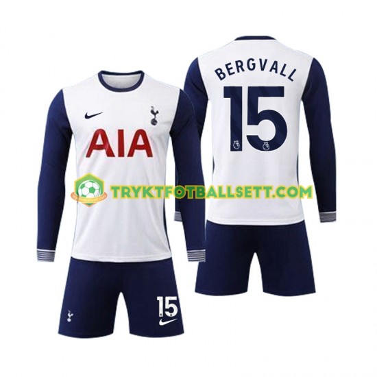 3-13 år Barn drakt Tottenham Spurs Bergvall 15 Hjemme 2024-2025 Langermet