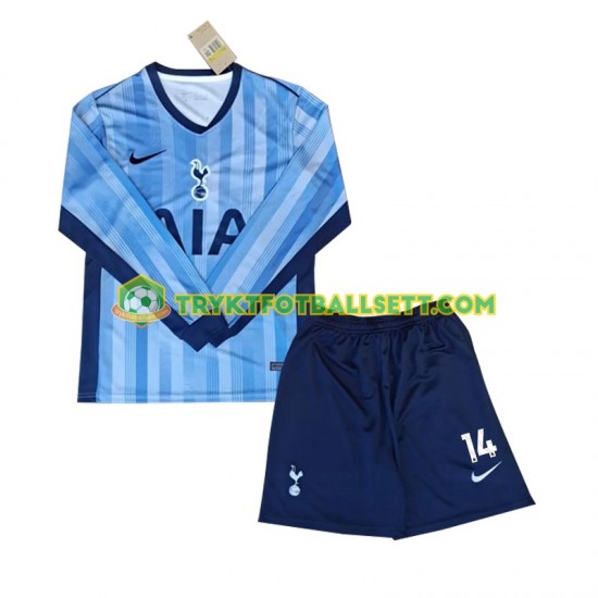 3-13 år Barn drakt Tottenham Spurs Gray 14 Borte 2024-2025 Langermet