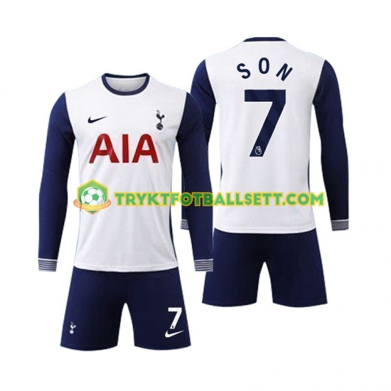 3-13 år Barn drakt Tottenham Spurs Son 7 Hjemme 2024-2025 Langermet