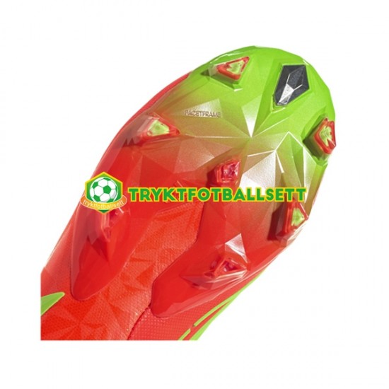 Adidas Predator EDGE.1 L FG Game Data Grønn Rød Fotballsko