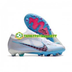 Nike Air Zoom Mercurial Superfly IX Elite AG Blå Hvit Fotballsko Nike Air Zoom Mercurial Superfly IX Elite AG Blå Hvit Fotballsko