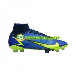 Nike Mercurial Superfly VIII Recharge Elite FG Blå Gul Fotballsko Nike Mercurial Superfly VIII Recharge Elite FG Blå Gul Fotballsko