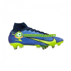 Nike Mercurial Superfly VIII Recharge Elite SG Pro AC Blå Gul Fotballsko Nike Mercurial Superfly VIII Recharge Elite SG Pro AC Blå Gul Fotballsko