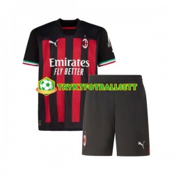 3-13 år Barn AC Milan drakt Hjemme 2022-23 Korte Ermer 3-13 år Barn AC Milan drakt Hjemme 2022-23 Korte Ermer