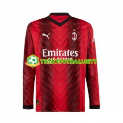 Herre AC Milan drakt Hjemme 2023-2024 Langermet Herre AC Milan drakt Hjemme 2023-2024 Langermet