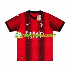 Herre AC Milan drakt Hjemme 2023-2024 Korte Ermer Herre AC Milan drakt Hjemme 2023-2024 Korte Ermer