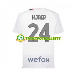 Herre AC Milan drakt Simon Kjaer 24 Borte 2023-2024 Korte Ermer