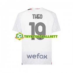 Herre AC Milan drakt Theo 19 Borte 2023-2024 Korte Ermer